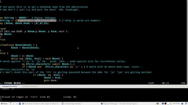 How to use Conway's Regexp::Debugger in Perl смотреть онлайн