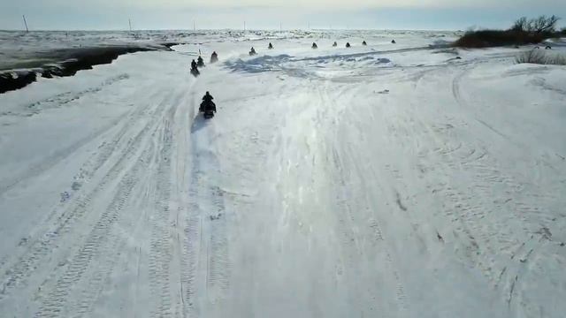 Областной слёт любителей снегоходов состоялся в Карасу Карасуский район Костанайская обл Казахстан смотреть онлайн