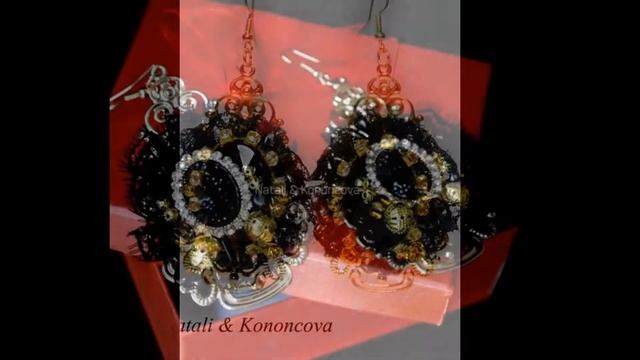 Украшения расшитые хрусталем, от Наталии Кононцовой.( Браслет, серьги, ободки). смотреть онлайн