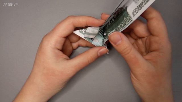 Оригами котик из денежной купюры • Как сделать кота оригами из денег своими руками • Money Origami смотреть онлайн