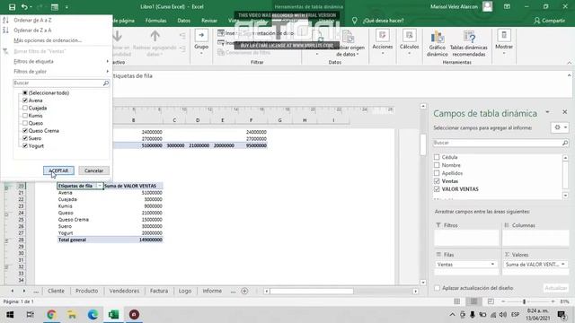Video Tutorial - Manejo de Herramientas Microsoft Office 2016 EXCEL смотреть онлайн