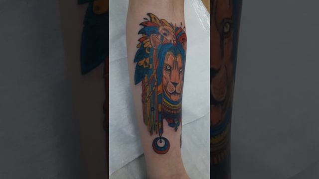 Татуировка лев. смотреть онлайн