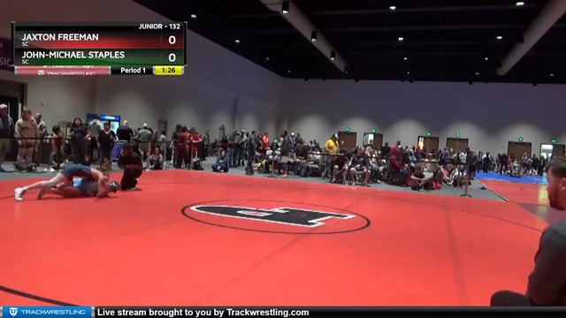 132 Lbs Cons. Round 3 - Jaxton Freeman, SC Vs John-Michael Staples, SC 6f4b смотреть онлайн