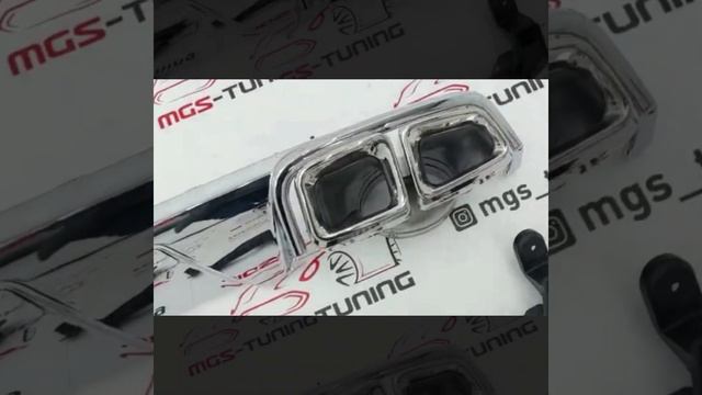 Диффузор с насадками GL63 AMG на Mercedes GL-Class X166 смотреть онлайн