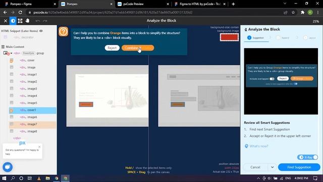 Turn Figma Design to HTML Code Using pxCode Plugin смотреть онлайн