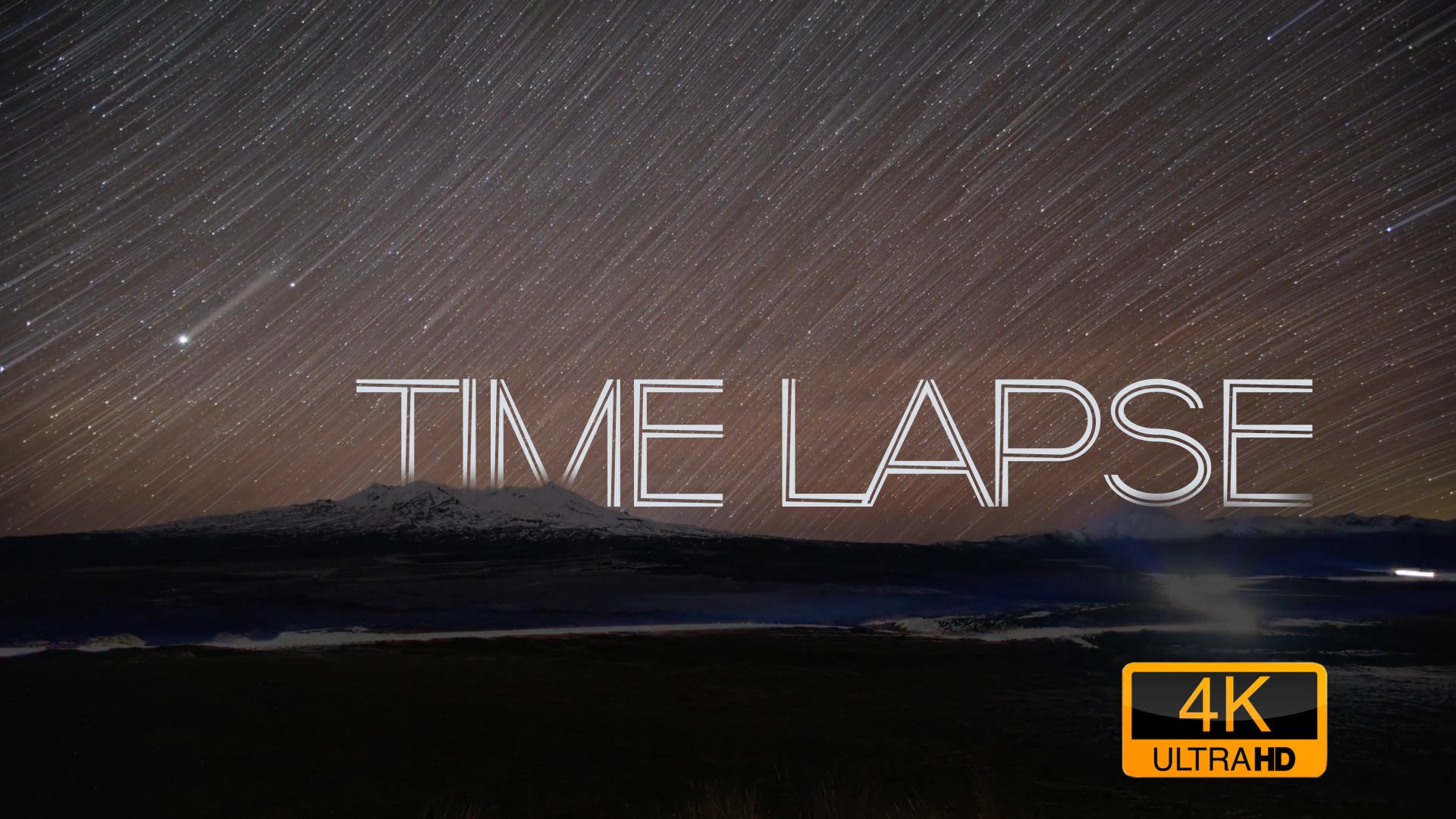 Красивый ночной  Time Lapse под расслабляющую музыку 4K