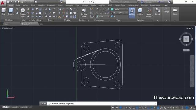 3D AutoCAD practice drawing смотреть онлайн
