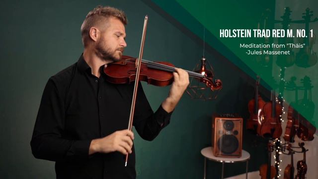 Two Holstein Traditional Red Mendelssohn Violins For Charles