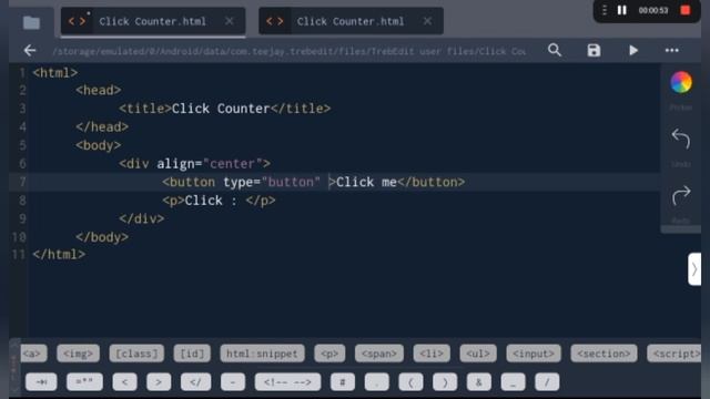 Make Click Counter button Using Java Script смотреть онлайн