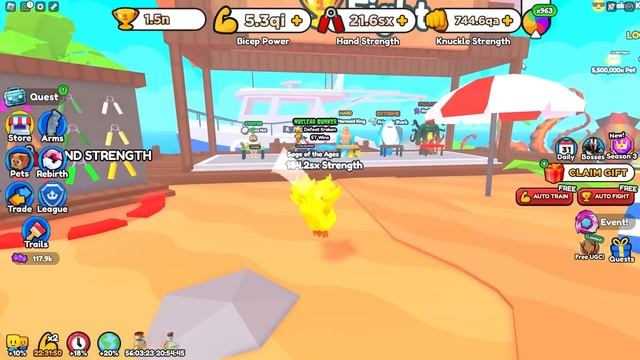 NEW Halloween Update Gives FREE OP Pets in Arm Wrestling Simulator! (Roblox) смотреть онлайн
