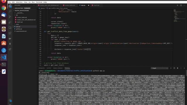 Simple App Traffic Monitoring Google Maps API + Twitter API + Python + Postgres смотреть онлайн