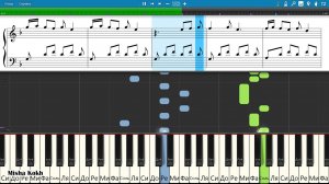 Хамзат Беков – Отражение (Лорае Нана) [Piano Tutorial | Sheets | MIDI] Synthesia