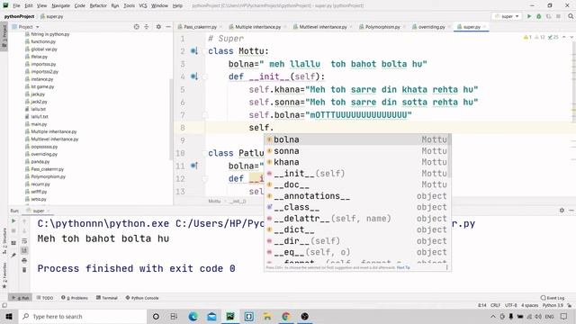 #42 Using super() in Python | Python Tutorial For Absolute Beginners In Hindi смотреть онлайн