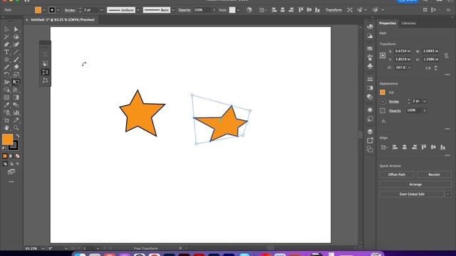 Free Transform Tool | Illustrator смотреть онлайн