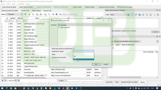 CanalQb - FaucetPay - Python - Script para extrair lista de faucets смотреть онлайн