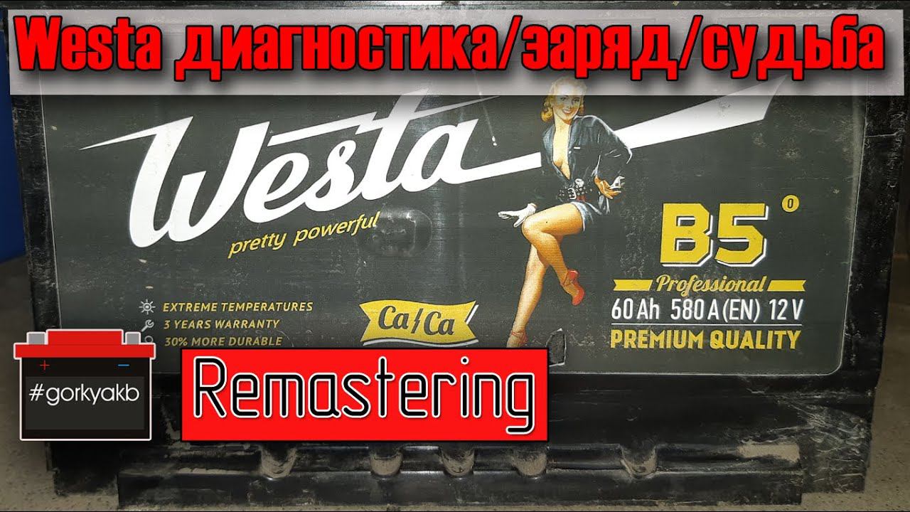 Аккумулятору Westa пять лет. Диагностика, заряд и дальнейшая судьба. смотреть онлайн