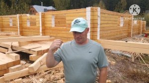 Обработка сруба льняным маслом. Санкт-Петербург.