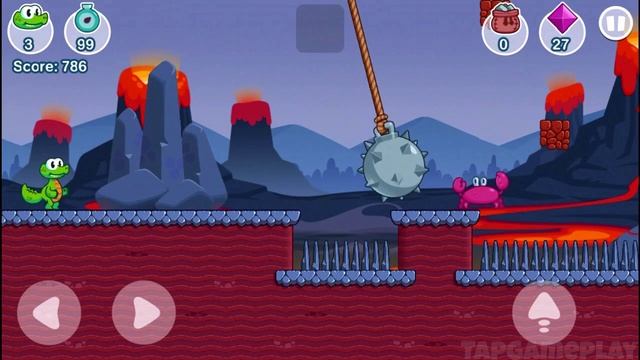 Croc's World 3 - Gameplay Walkthrough Part 4 - World 2: Levels 1-15 (iOS, Android) смотреть онлайн