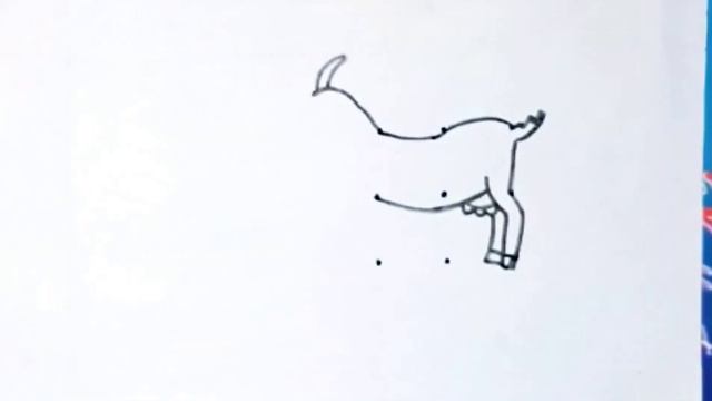 How to Draw Goat turn from 9 dots | Easy Goat Drawing - dots Drawing смотреть онлайн