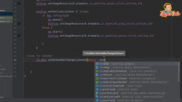 Music Player Android App Using Kotlin With SeekBar | Part 02 |ZayanTech смотреть онлайн