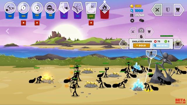 STICK WAR 3 - Walkthrough Gameplay Part 9 - MULTIPLAYER (iOS Android) смотреть онлайн