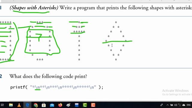 2.21 (Shapes with Asterisks) Write a program that prints the following shapes with asterisks смотреть онлайн