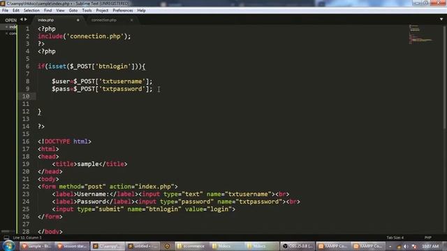 Login Page Using simple Html and Php Part 1 смотреть онлайн