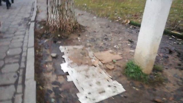 мусор на улицах, Домодедово, мкр Авиационный, проспект Академика Туполева 9 смотреть онлайн