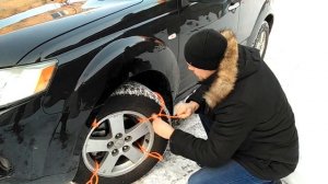 Тестируем стяжки противоскольжения.