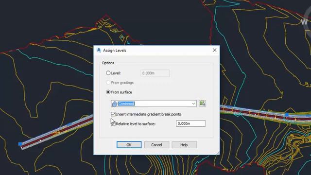 AutoCAD Civil 3D 2018 - Relative to Surface Feature Line смотреть онлайн