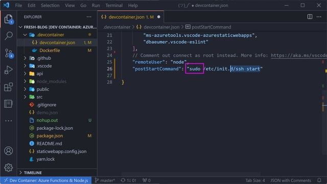 How to start the SSH service in a dev container смотреть онлайн