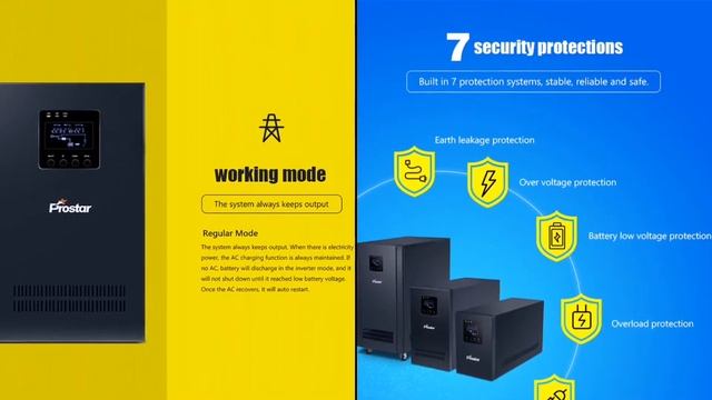 Prostar Dc To Ac 2000w Power Inverter For Home Solar System