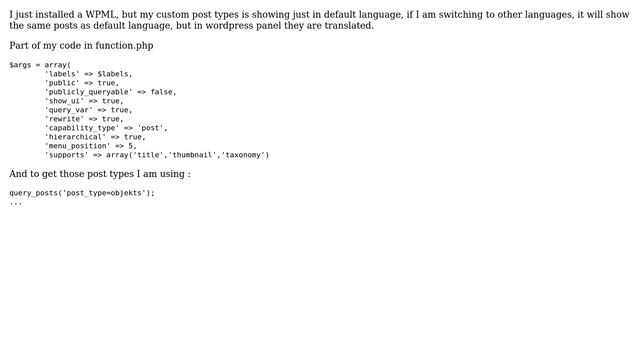 Wordpress: WPML custom post type - not translated (3 Solutions!!) смотреть онлайн