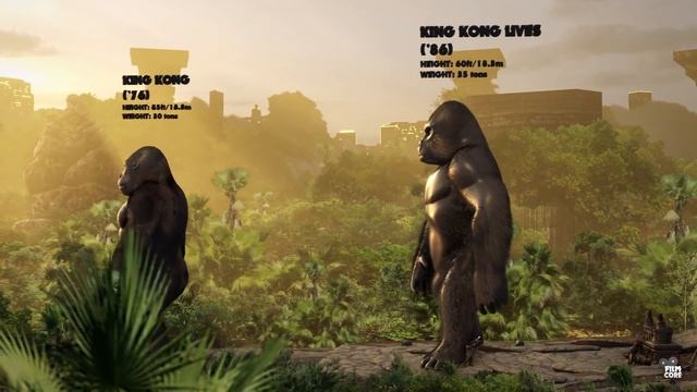 EVOLUTION of KING KONG: Size Comparison смотреть онлайн