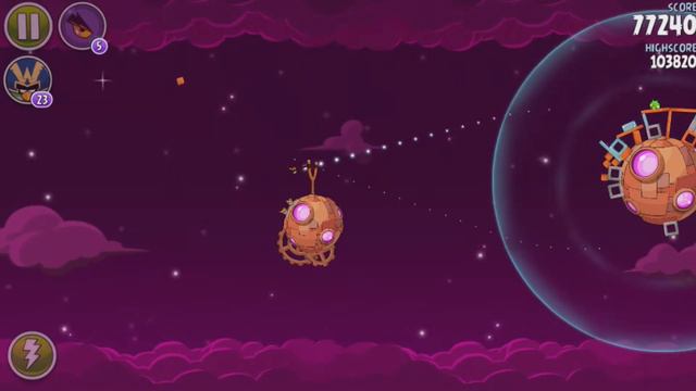 Angry Birds Space Brass Hogs Level 9-20 3 stars Walkthrough [HD] смотреть онлайн