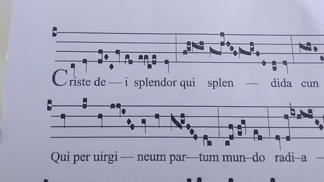 Christe Dei Splendor Qui Splendida Cuncta Creasti