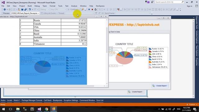 [DEVEXPRESS] CREATE XR CHART INTO REPORT USE DATATABLE - laptrinhvb.net смотреть онлайн