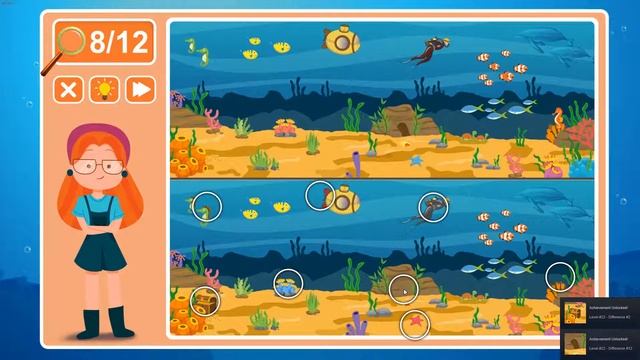 Viki Spotter: Undersea, Level 22 Walkthrough, 1080p/60FPS. смотреть онлайн