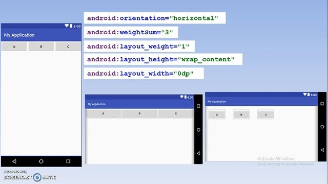 weightsum And layout_weight in Linear Layout,#22 смотреть онлайн