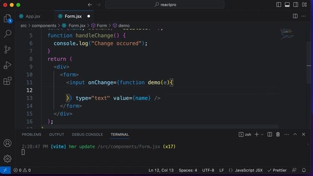 React For Beginners 25: Handling Input Fields In React смотреть онлайн