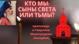 КТО МЫ: СЫНЫ СВЕТА ИЛИ ТЬМЫ? Проповедь.Схиигумена Гавриил (Валаам). Верю @user-gw3kj1lb7j