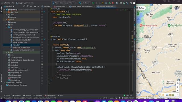 Part - 13 || Flutter Draw Polygon On Google Map смотреть онлайн
