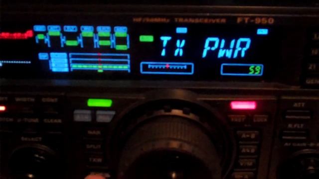 Yaesu FT-950 TX Power Adjustment смотреть онлайн