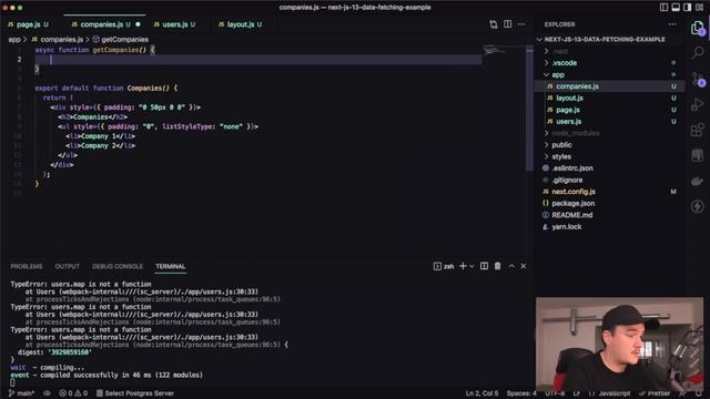 Next.js 13 - Data Fetching & Suspense Boundaries смотреть онлайн