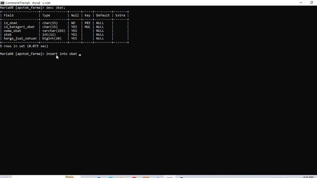 CURSOR DALAM MySQL MELALUI CMD смотреть онлайн