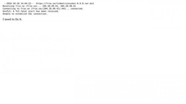 LINUX DEBIAN 7 Wget error Unable to establish SSL connection