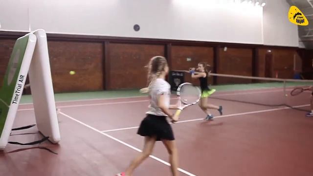 Разминка с надувной теннисной стенкой AceWall. Производство TimeTrial AIR смотреть онлайн