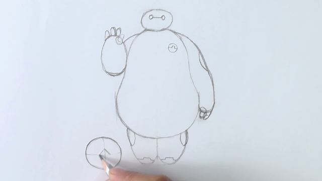 Как нарисовать Бэймакса из Город героев Baymax from Big Hero | Art School смотреть онлайн