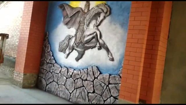 забор декоративная штукатурка, ворота в виде старого дерева из цемента мастер Влад Елоев смотреть онлайн