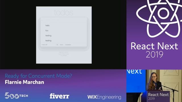 Flarnie Marchan - Ready for Concurrent Mode? | React Next 2019 смотреть онлайн